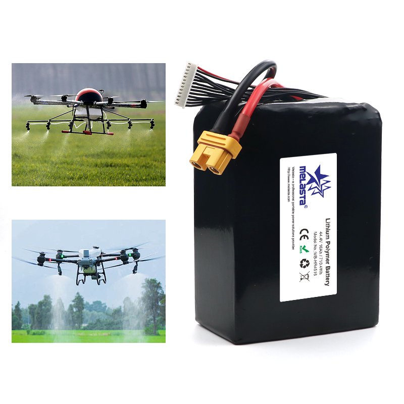 Melasta High Capacity 44.4v 16000mah 12s 15c Rechargeable Rc Lipo Battery For Larger Rc Drone Uav Quadcopter