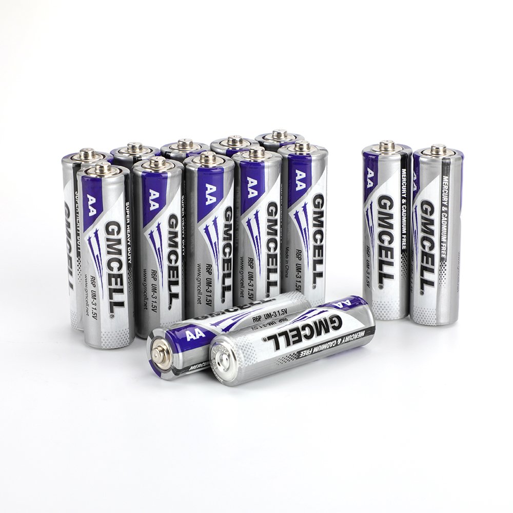 GMCELL Battery Manufacturer 1.5v No.5 Dry Battery Aa R6 R6P 1.5v Aa Carbon Zinc Battery