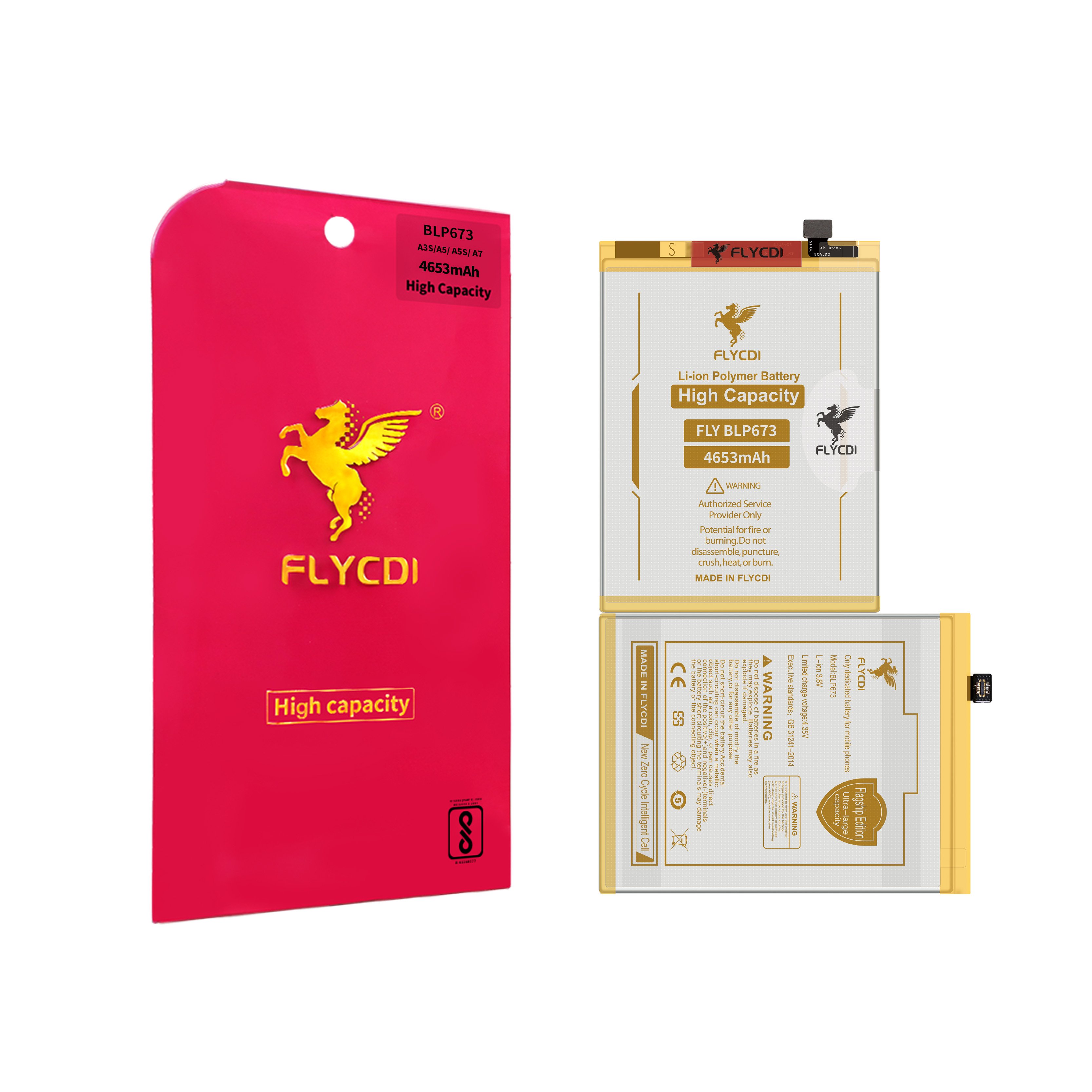 FLYCDI Cell Phone Parts High Quality Digital Batteries For Samsung Galaxy A3 A5 A5S A7 Battery
