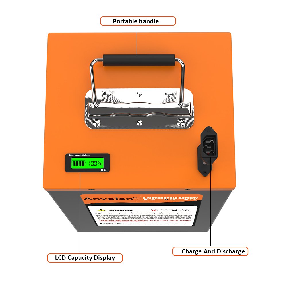 Rechargeable Lithium Ion 48V 55Ah Electric Motorcycle Scooter Battery