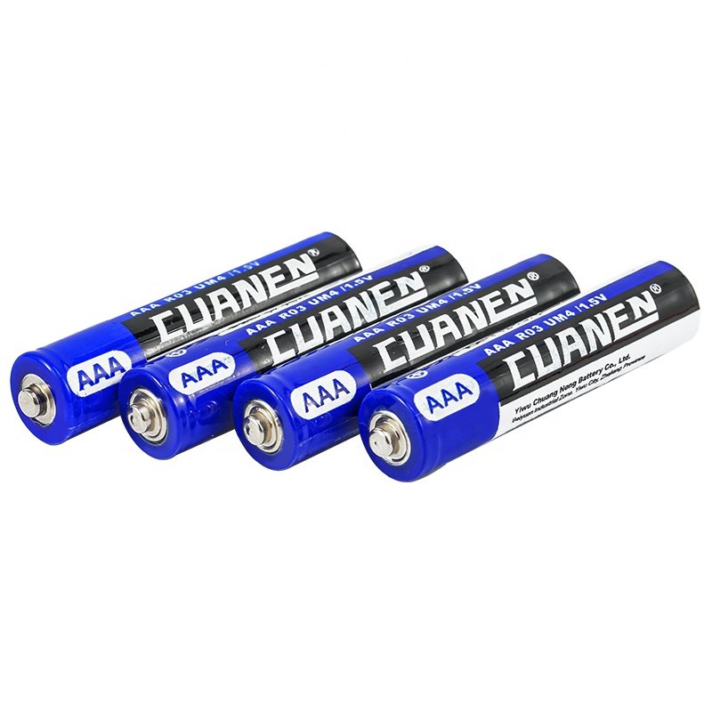 Cuanen 1.5v R03 Um-4 AAA Zinc Carbon Dry Batteries For Remote Control NO.7 Battery