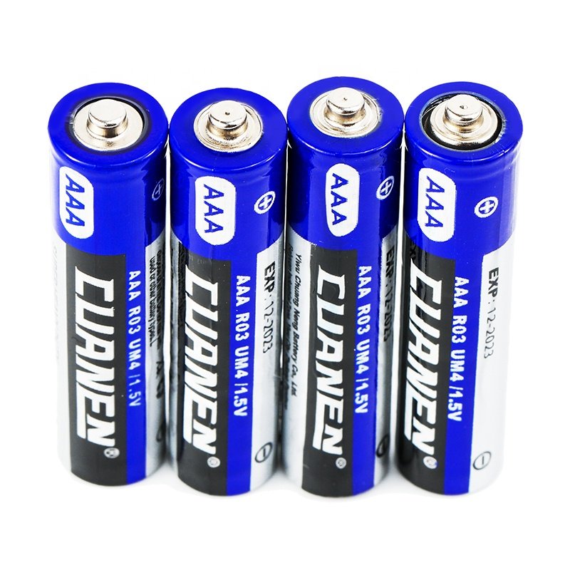 Cuanen 1.5v R03 Um-4 AAA Zinc Carbon Dry Batteries For Remote Control NO.7 Battery