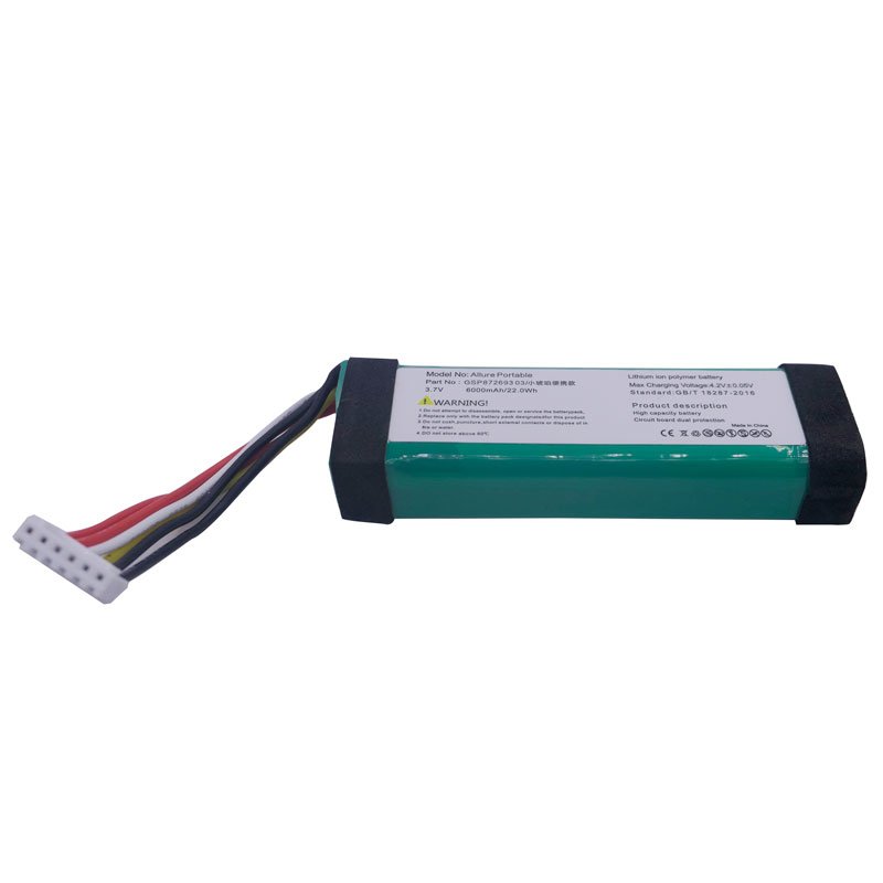 Battery Replacement For Harman Kardon Allure Portable Speaker GSP87269303 Polymer Li Batera 3.7v 6000mAh 22.2wh Batteries