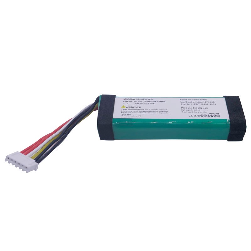 Battery Replacement For Harman Kardon Allure Portable Speaker GSP87269303 Polymer Li Batera 3.7v 6000mAh 22.2wh Batteries