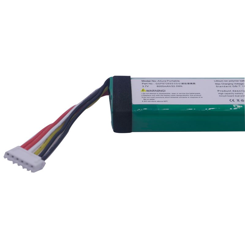 Battery Replacement For Harman Kardon Allure Portable Speaker GSP87269303 Polymer Li Batera 3.7v 6000mAh 22.2wh Batteries