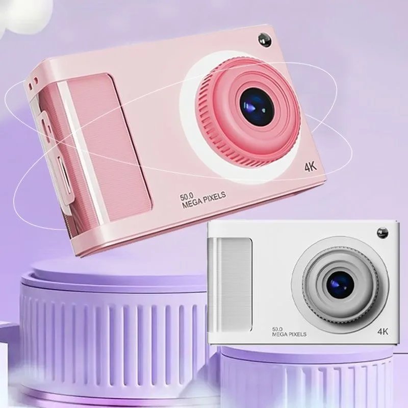 Y2K CCD Camera 1080P 48MP Portable Kids Camera 8X Zoom with Dual Lenses 2.8-inch TFT Screen for Boys Girls Teenagers Gift
