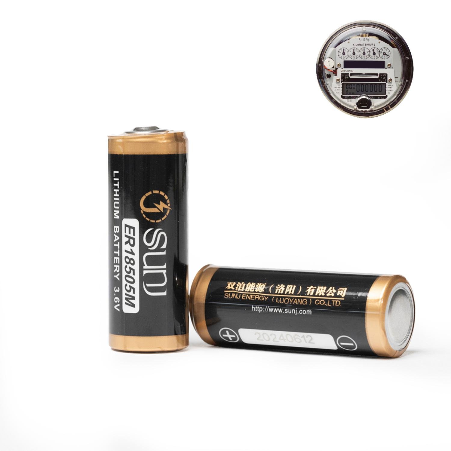 3.6V 3500mAh Primary Lithium Battery ER18505M Li-Socl2 Battery with high power For Smart Meter Security and Protection