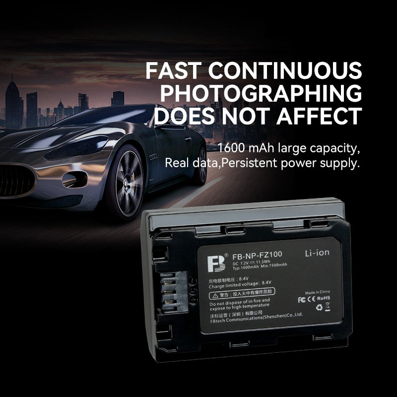 FB NP FZ100 camera battery for sony a7m4 a7m3 a7c2 A7R3 A7R4 7RM3 A9M2 A7S3 A6600 A6700 FX30 Digital camera