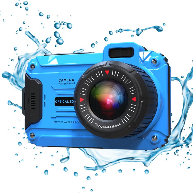 Handheld Waterproof 48Megapixels 6X Optical Zoom Digital Camera 2.7K Video Camcorder Portable Professional Photography Camera