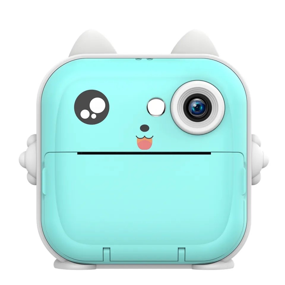 Mini Thermal Printer Camera Boy Girls Birthday Gift Instant Print Camera Kids Video Photography Digital 2000 Photos Camera