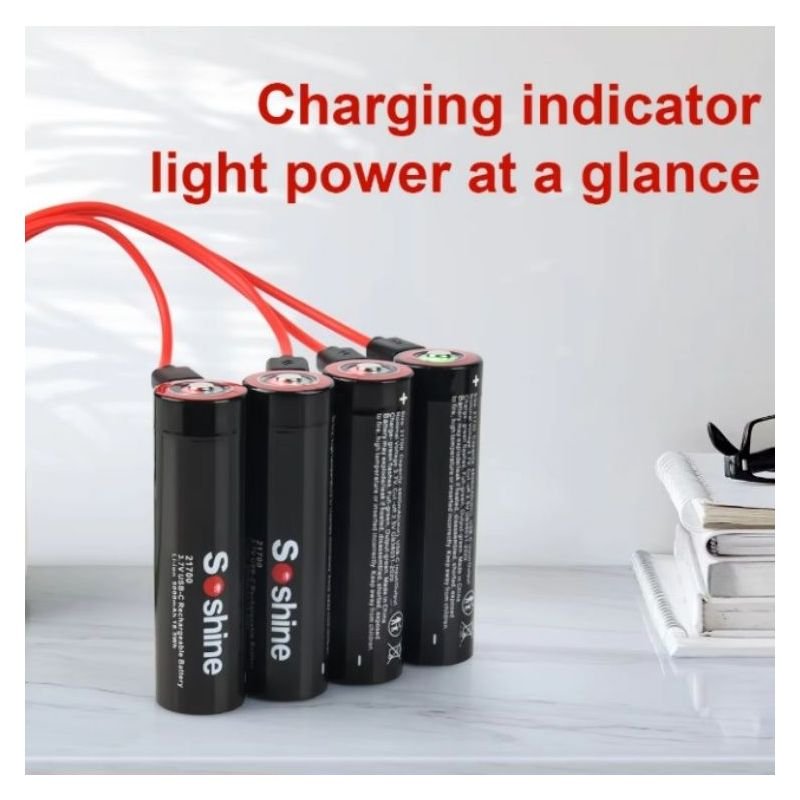 2024 Excellent quality Advanced Lithium ion rechargeable battery 21700 Rechargeable Battery with USB changer