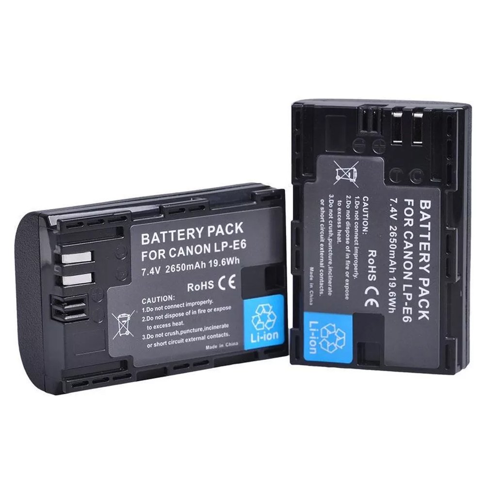 Lithium Rechargeable Battery for Canon LP-E6 5ds 6d 7d 70d 80d Camera Battery