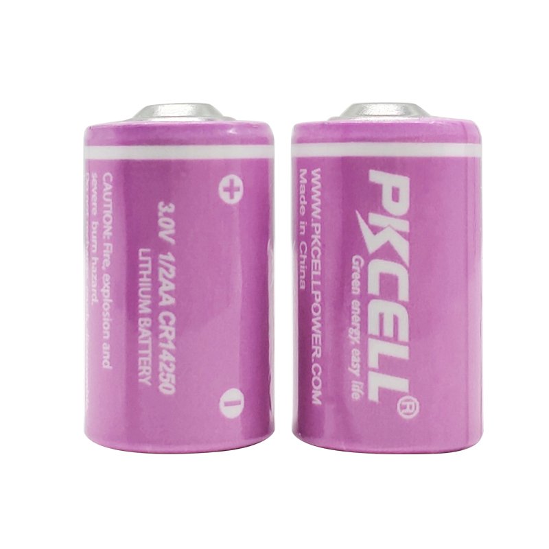 Pkcell 5 Years Non Rechargeable CR14250 Li-MnO2 battery Digital Camera lithium battery 14250 600mAh