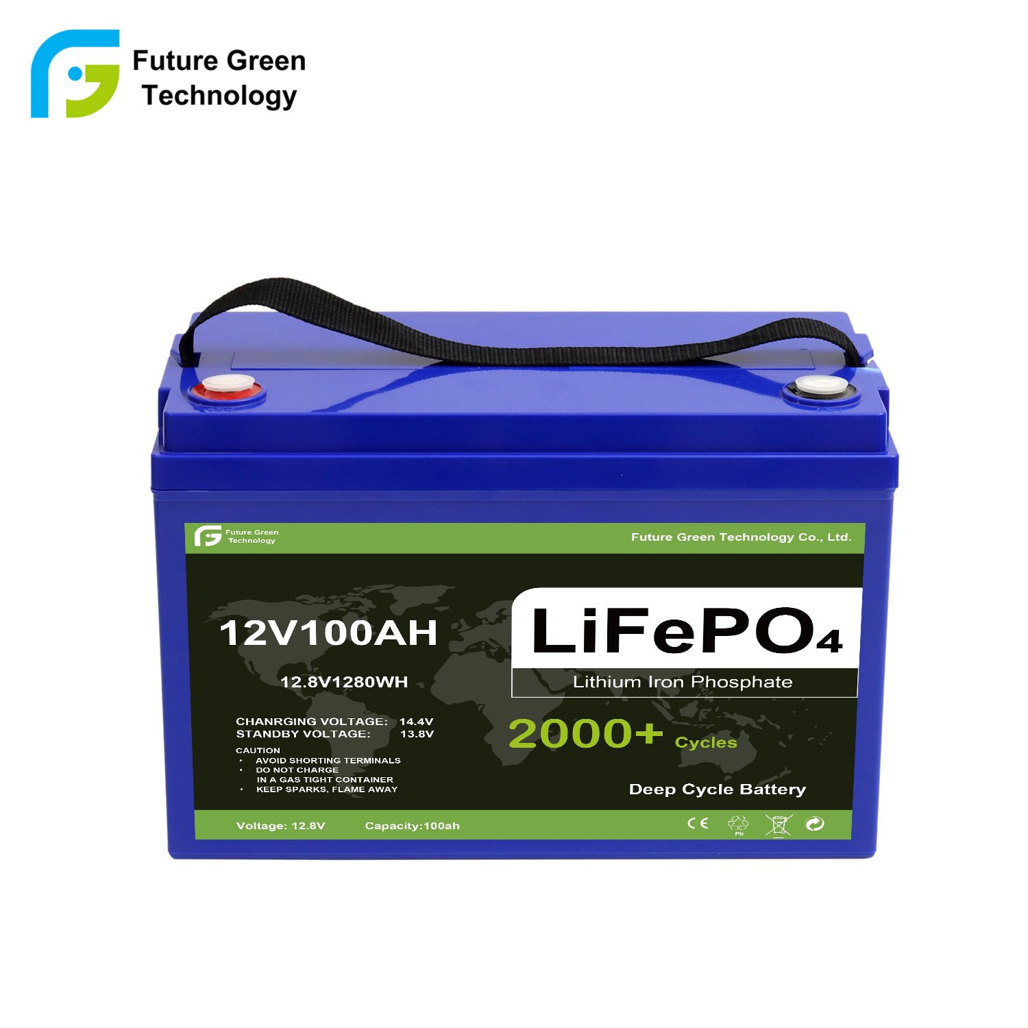 100AH LiFePO4 Battery for Solar Power System - 12V/24V/36V/48V, Bluetooth, Manufacturer Direct, EU Stock, Fast Delivery