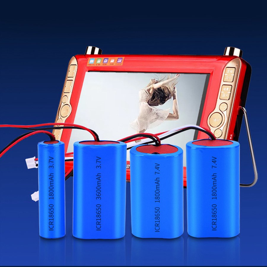 Long Service Life 18650 Battery Portable Large Capacity Rechargeable 7.4V 3600mah Lithium Battery