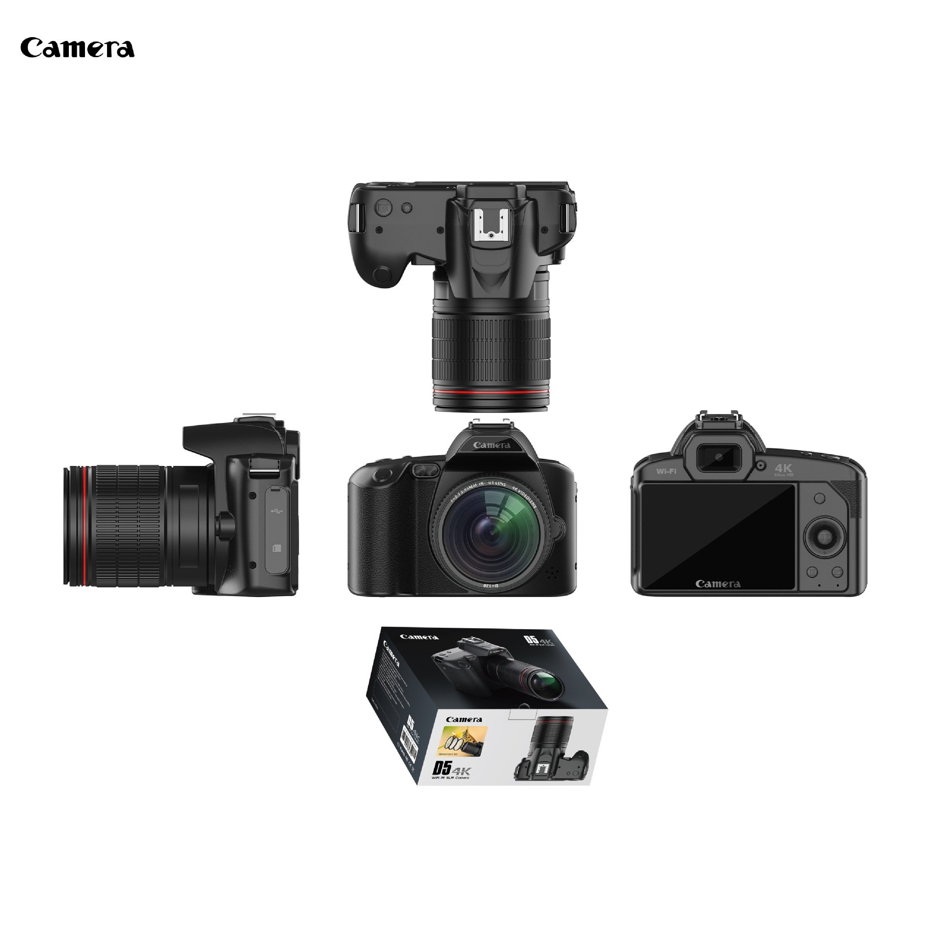 Factory OEM ODM New 16X Zoom 64 MP Wifi 4K HD Night Vision Digital DV Camera Professional