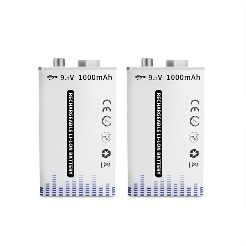 Wholesale 9V USB Rechargeable Lithium Battery Set For Multimeter Measuring Instrument Body Temperature Fast Charging