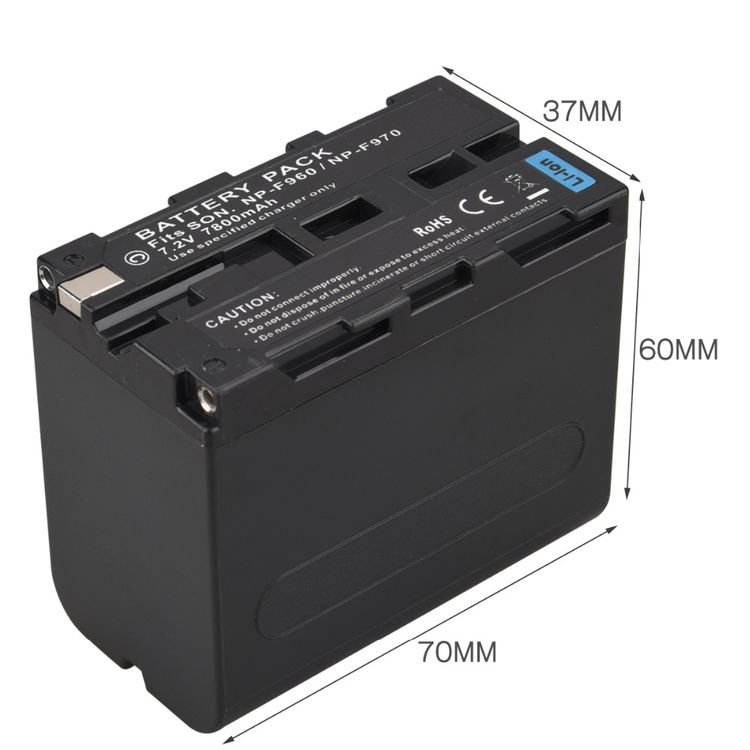 7800mah High Capacity NP-F960 NP-F970 NPF960 NPF970 Digital Camera Battery For Sony NP-F960 NP-F970 F960 F970 Battery