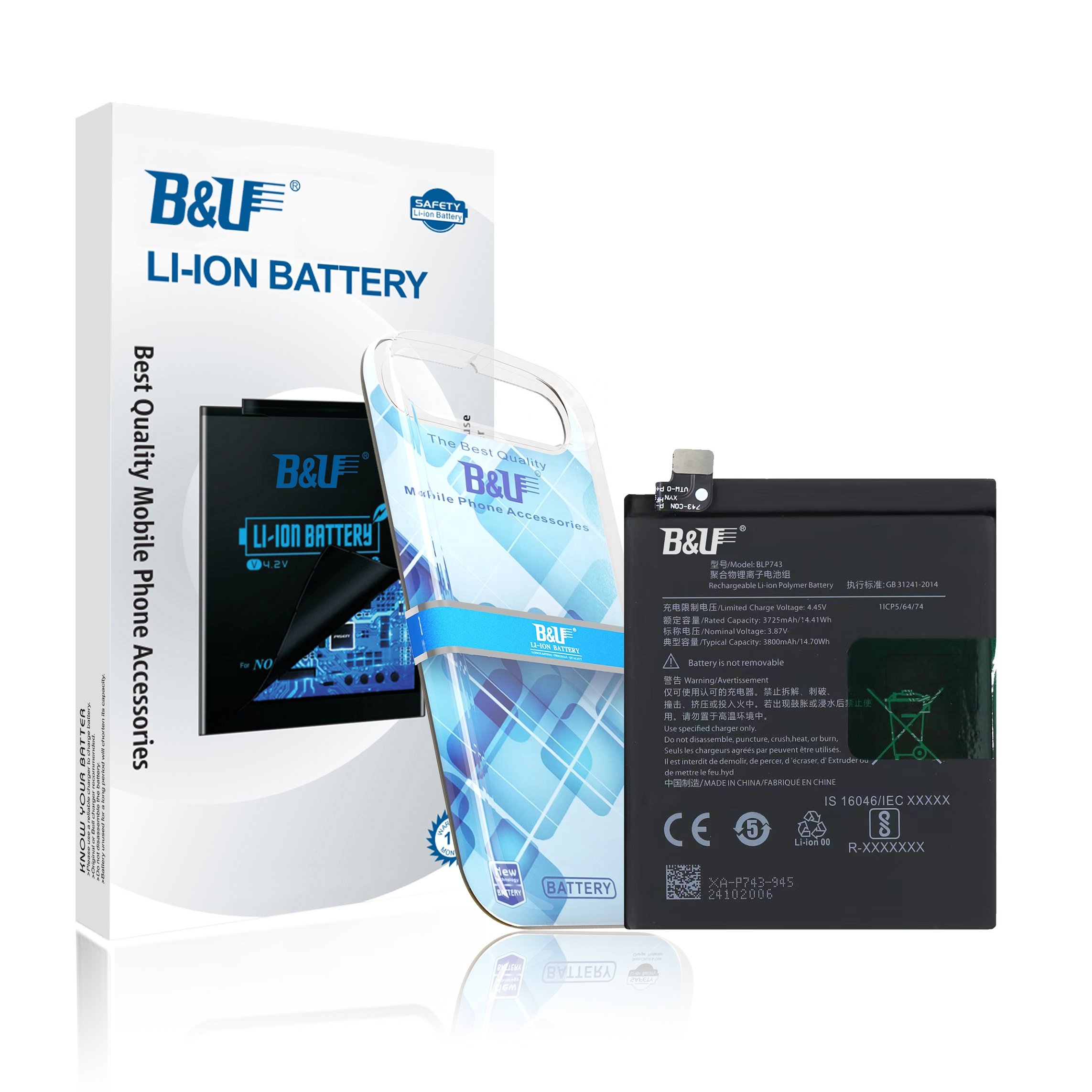 Customized Brand New BLP743 Mobile Phone Digital Batteries for OPPO OnePlus 7T Rechargeable Replacement Battery for OPPO 1+ 7T