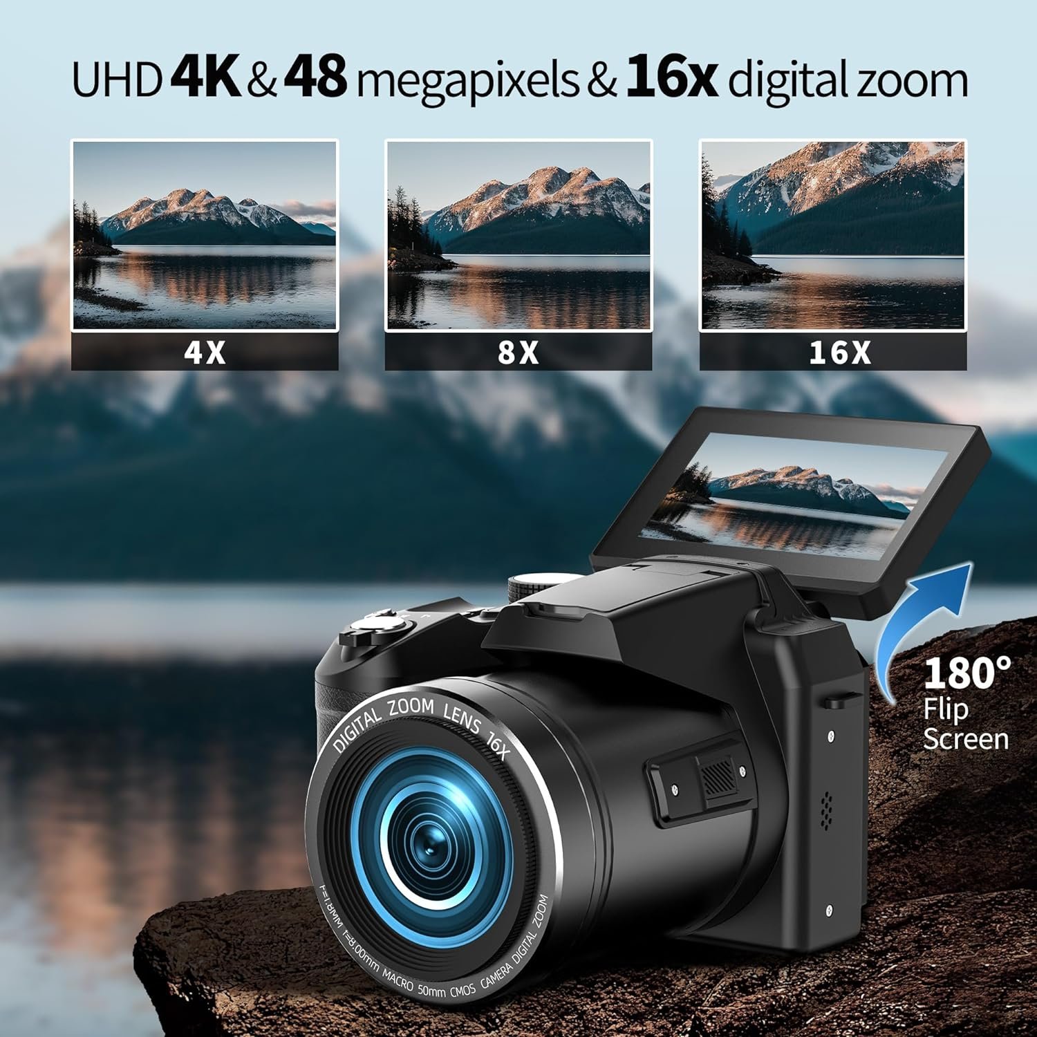 NBD Dslr Beginner Compact Cheap Vlogging Youtube Point Shoot 4k 48mp 16x Digital Photography Cameras