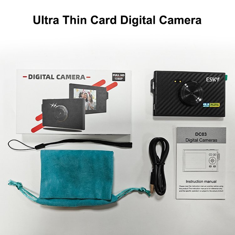 Ultra-Thin Lightweight High-capacity Rechargeable Battery Versatile Anti-shake Portable Travel Digital Camera for Beginners