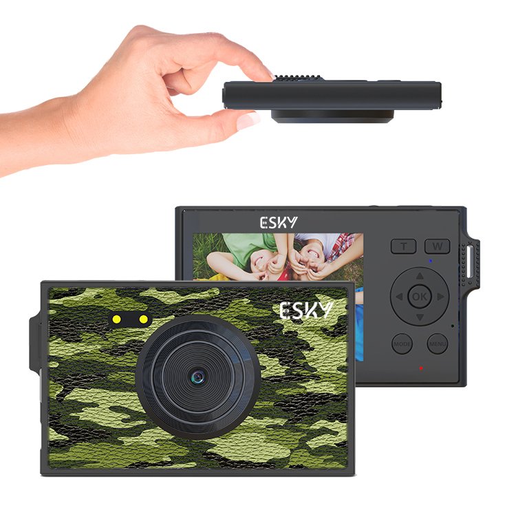 Ultrathin Auto Focus Portable 1080P Video 48MP Photo 16x Digital Zoom Selfie Camera with 2.8 Inch IPS Screen