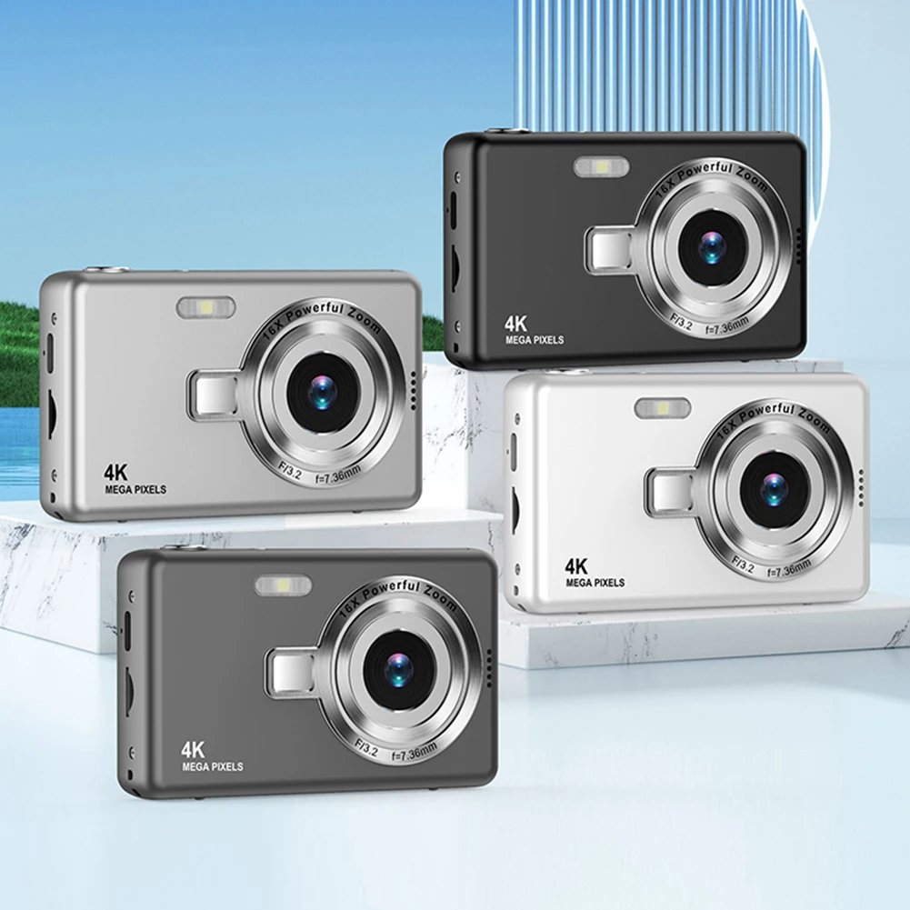 Q13 4K HD 1080P Kid Digital Camera Anti-Shake Autofocus Vlogging Camera 2.4 Inch IPS Screen Photography Children Camera