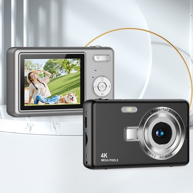 Q13 4K HD 1080P Kid Digital Camera Anti-Shake Autofocus Vlogging Camera 2.4 Inch IPS Screen Photography Children Camera