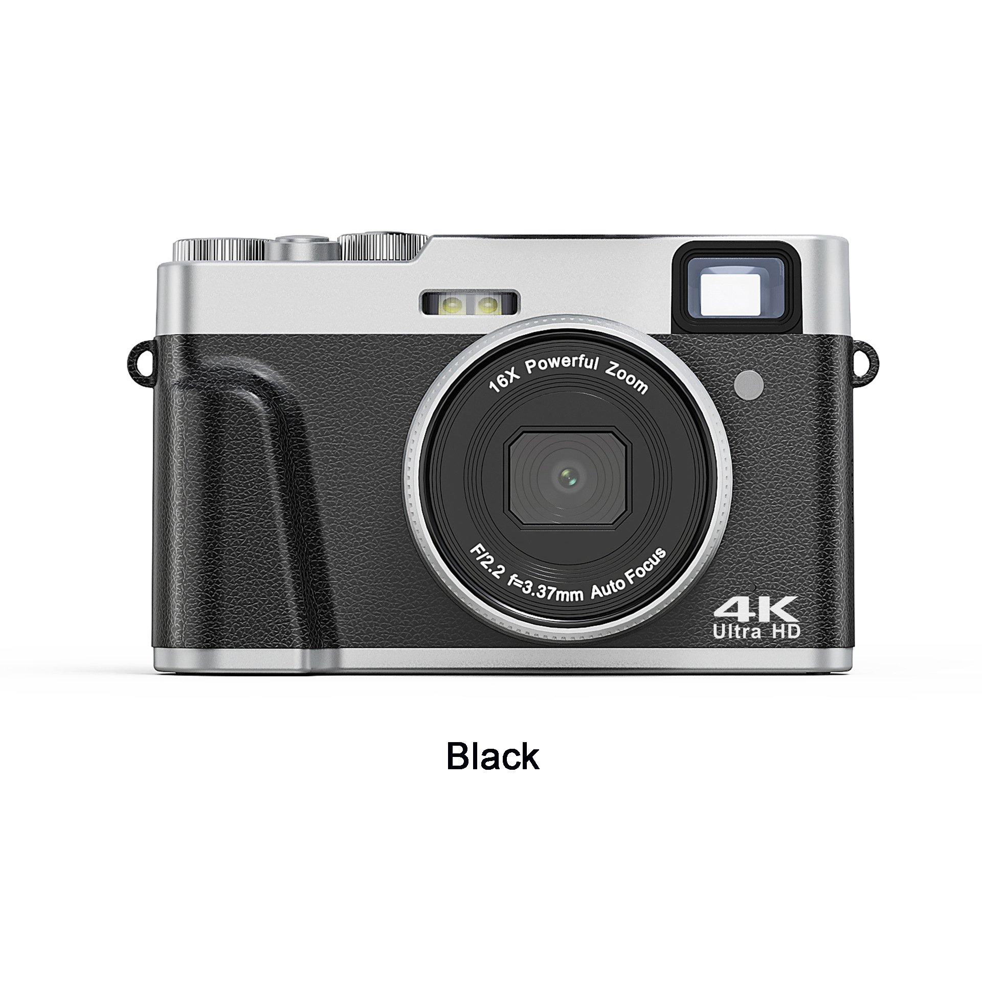 Portable Digital Photo Camera HD Anti-Shock Security Compact Camera 4k Black brown Element Fluorescent Focus USB Flash