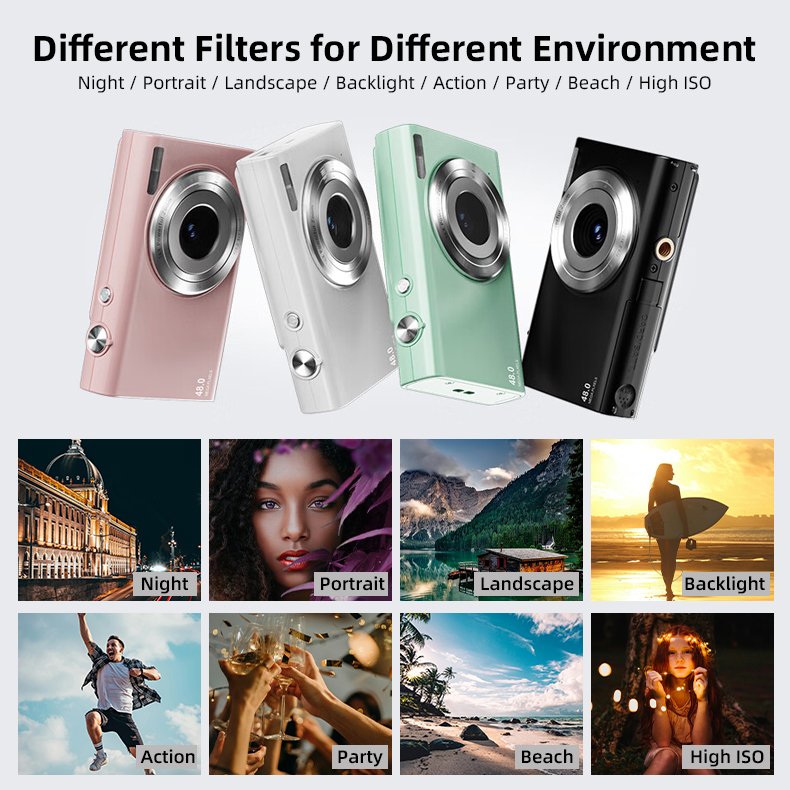 Nederland 2,88 inch Bron fabriek warmte 48MP kindercamera digitale camera professional 4k kids camera fotografie
