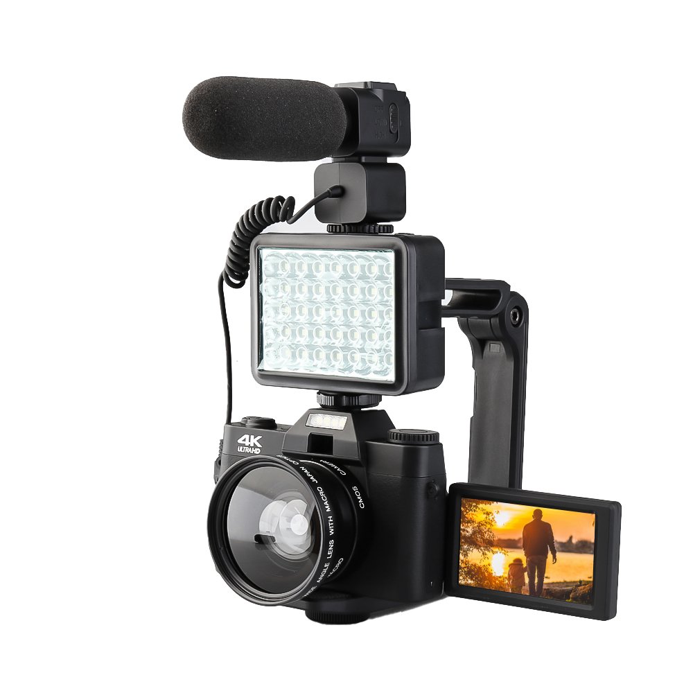 Camera Vlog Youtube Wifi Video Cameras 4K Professional Digital With Tripod Best Camera For Video Shooting Professional