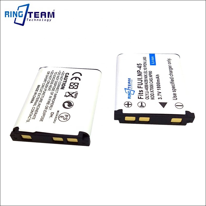 Digital Camera Battery for Fujifilm NP-45 NP-45A for Casio NP-80 for Olympus Li-40b Li-42b for Kodak KLIC-7006 for EN-EL10 CE