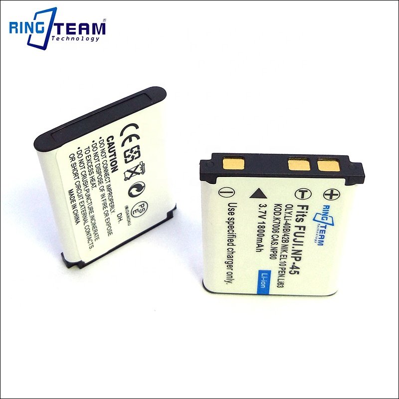 Digital Camera Battery for Fujifilm NP-45 NP-45A for Casio NP-80 for Olympus Li-40b Li-42b for Kodak KLIC-7006 for EN-EL10 CE
