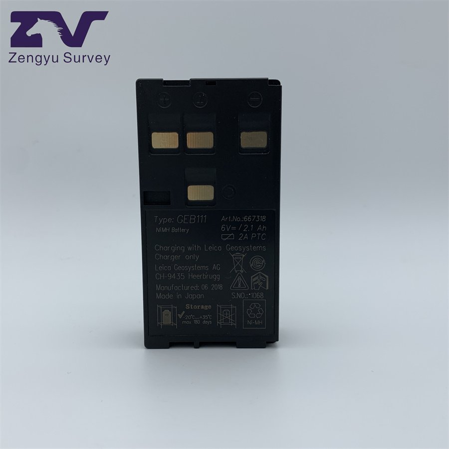 Zengyu Rechargeable 6V 2100mAh GEB111 NIMH Battery Total Station For Leica TPS700 TPS TC GS SR Series General Battery