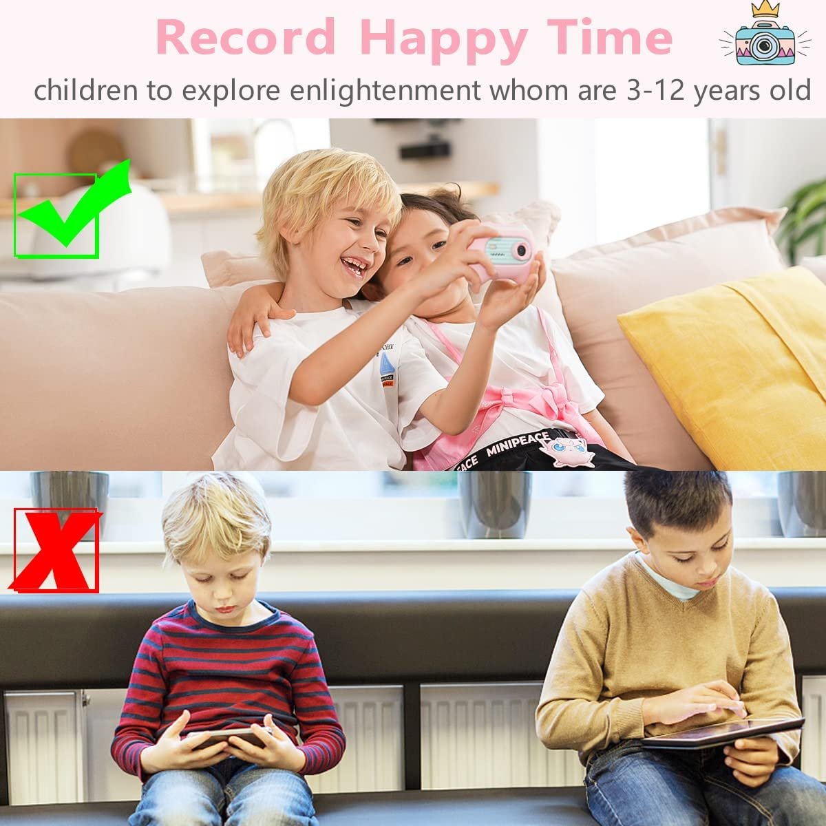 New Coming Kids Camera Best Cameras for Children's Happiness HD Video Camera