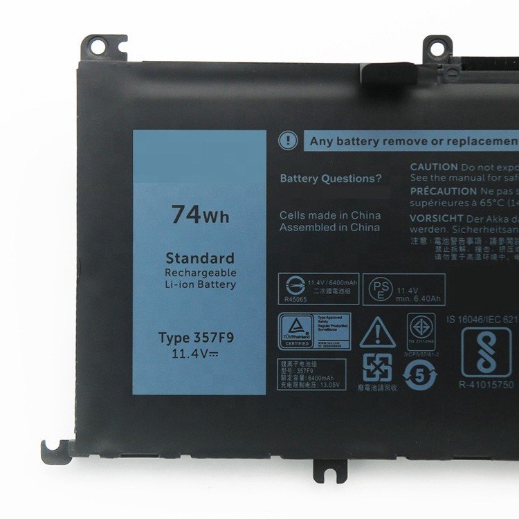 Laptop battery 357F9 For Dell Inspiron Gaming 15 7000 5576 5577 7556 7557 7559 11.1V 74WH Notebook battery