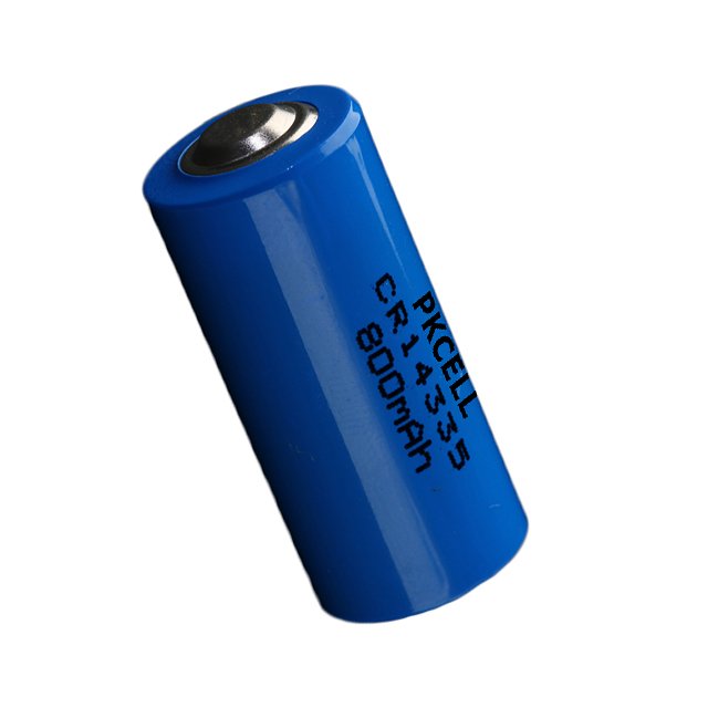 PKCELL Li-MnO2 Battery CR14335 3.0V 800mAh Primary Lithium Battery Non-rechargeable