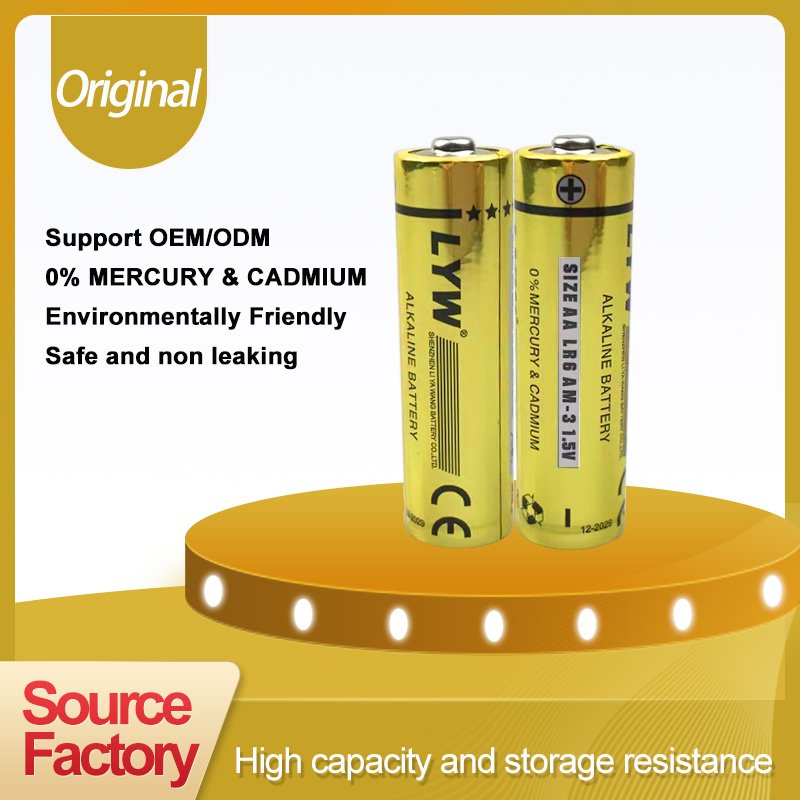 KC approval OEM high capacity alkaline dry battery 1.5V LR6 AA Alkaline battery long lasting for hand held games digital camera
