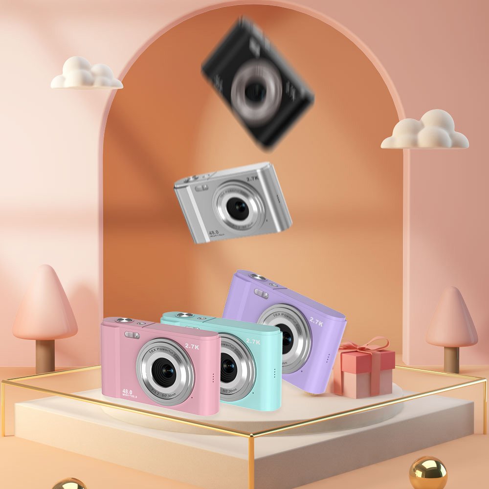 Hd small portable CCD style Student party mini 2.4 " retro vintage digital camera Professional Children Digital Mini SLR Camera