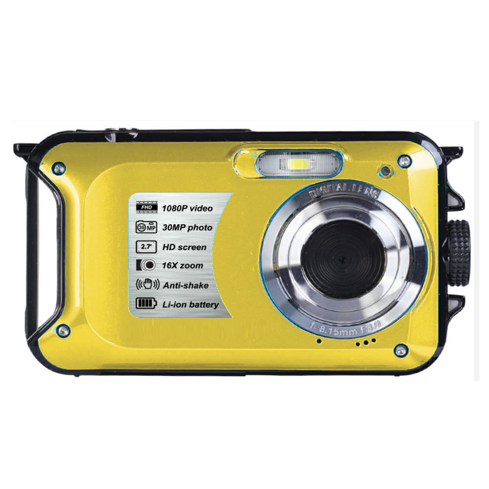 Winait 30 Mega Pixels Waterproof Digital Camera Full HD1080p with 8x Digital Zoom