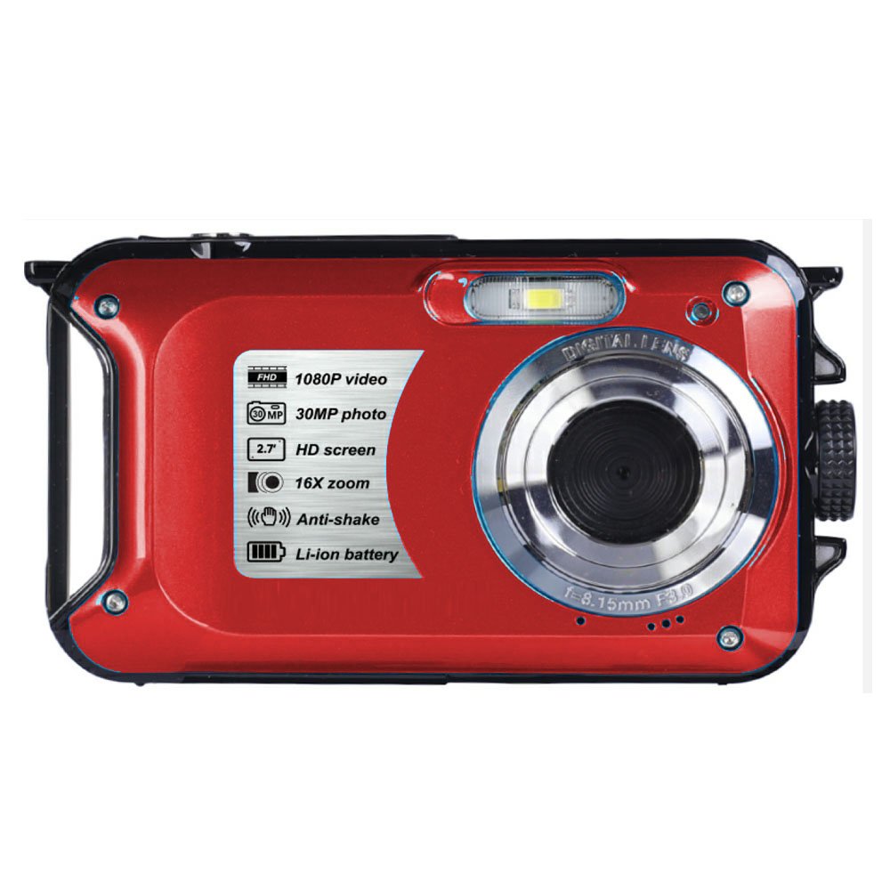 Winait 30 Mega Pixels Waterproof Digital Camera Full HD1080p with 8x Digital Zoom