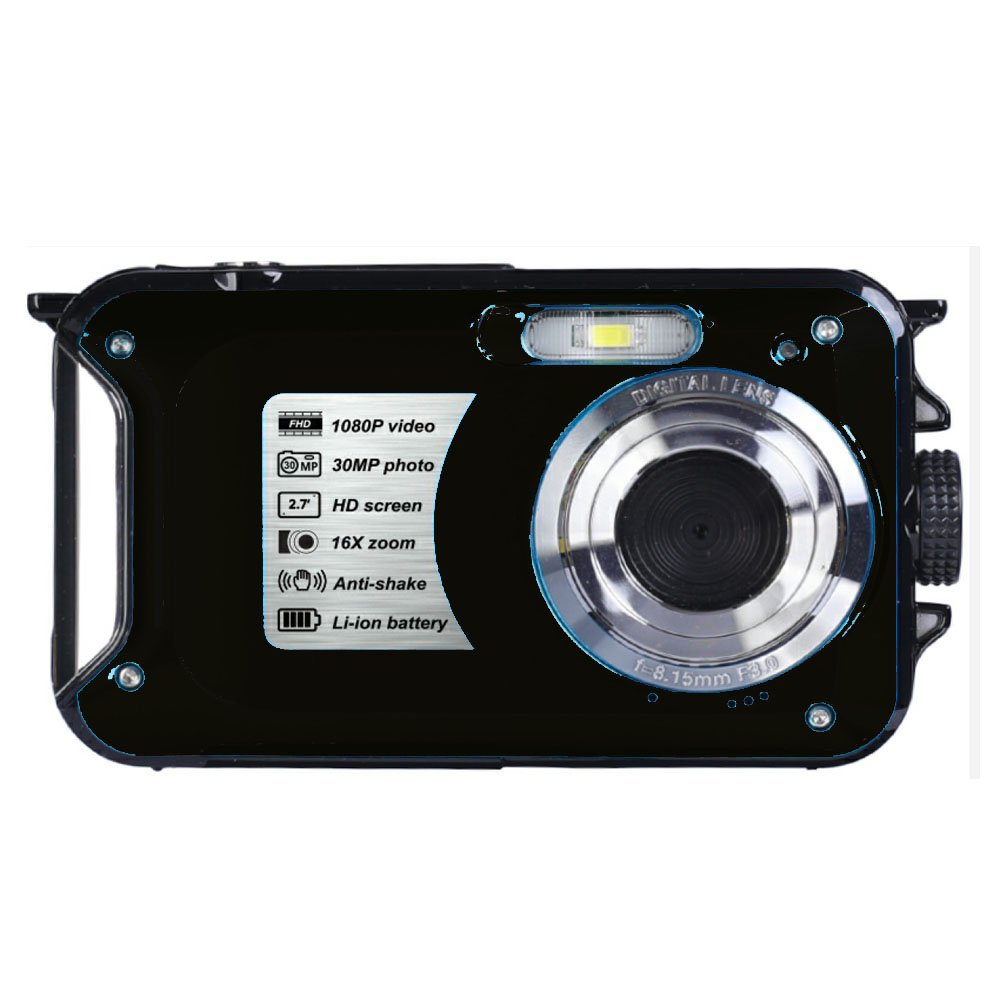 Winait 30 Mega Pixels Waterproof Digital Camera Full HD1080p with 8x Digital Zoom