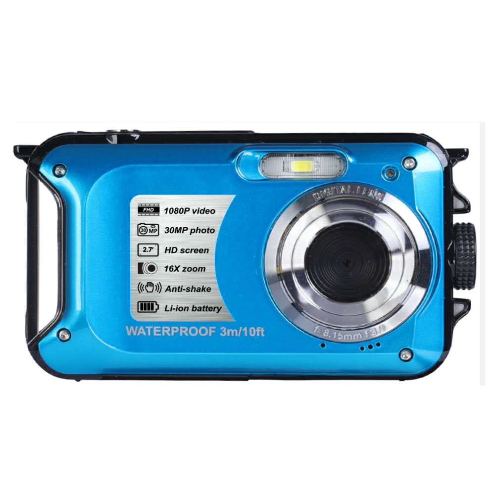 Winait 30 Mega Pixels Waterproof Digital Camera Full HD1080p with 8x Digital Zoom