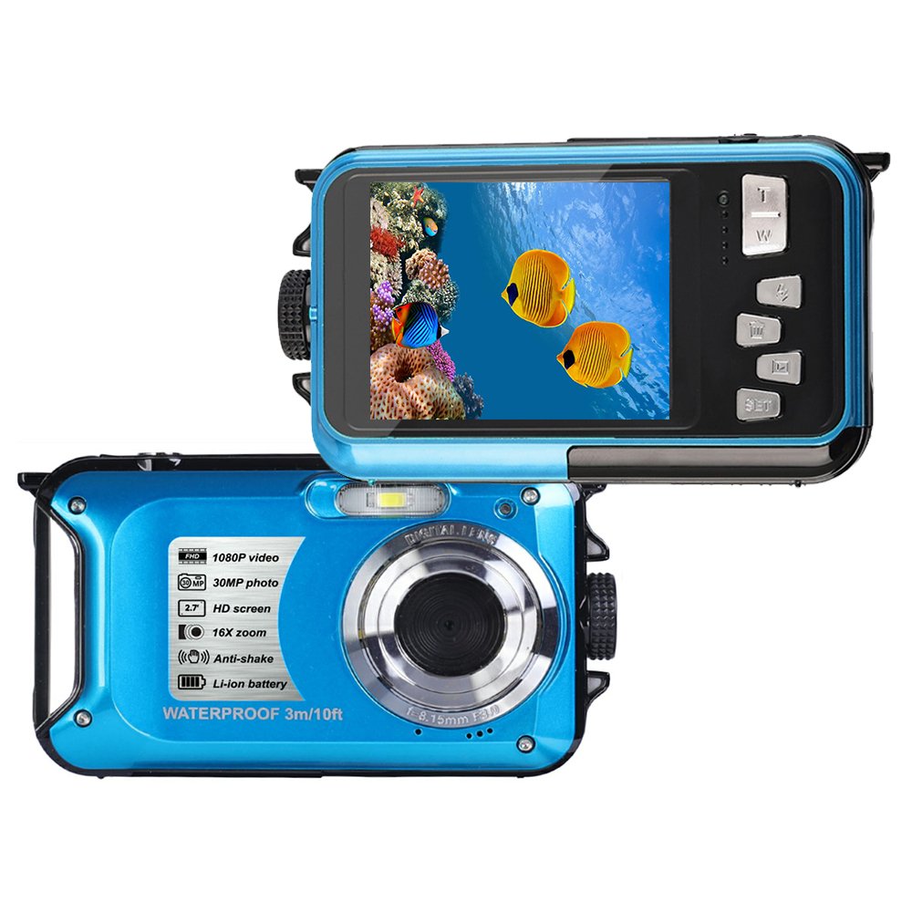 Winait 30 Mega Pixels Waterproof Digital Camera Full HD1080p with 8x Digital Zoom