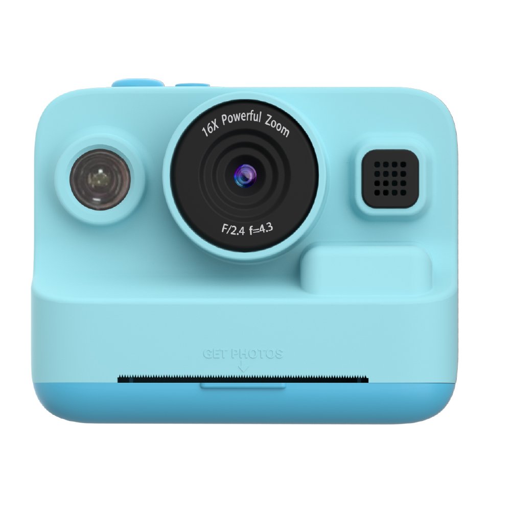 Fashionable 3-color children's thermal black and white printing camera, latest 2000mAh large battery digital camera