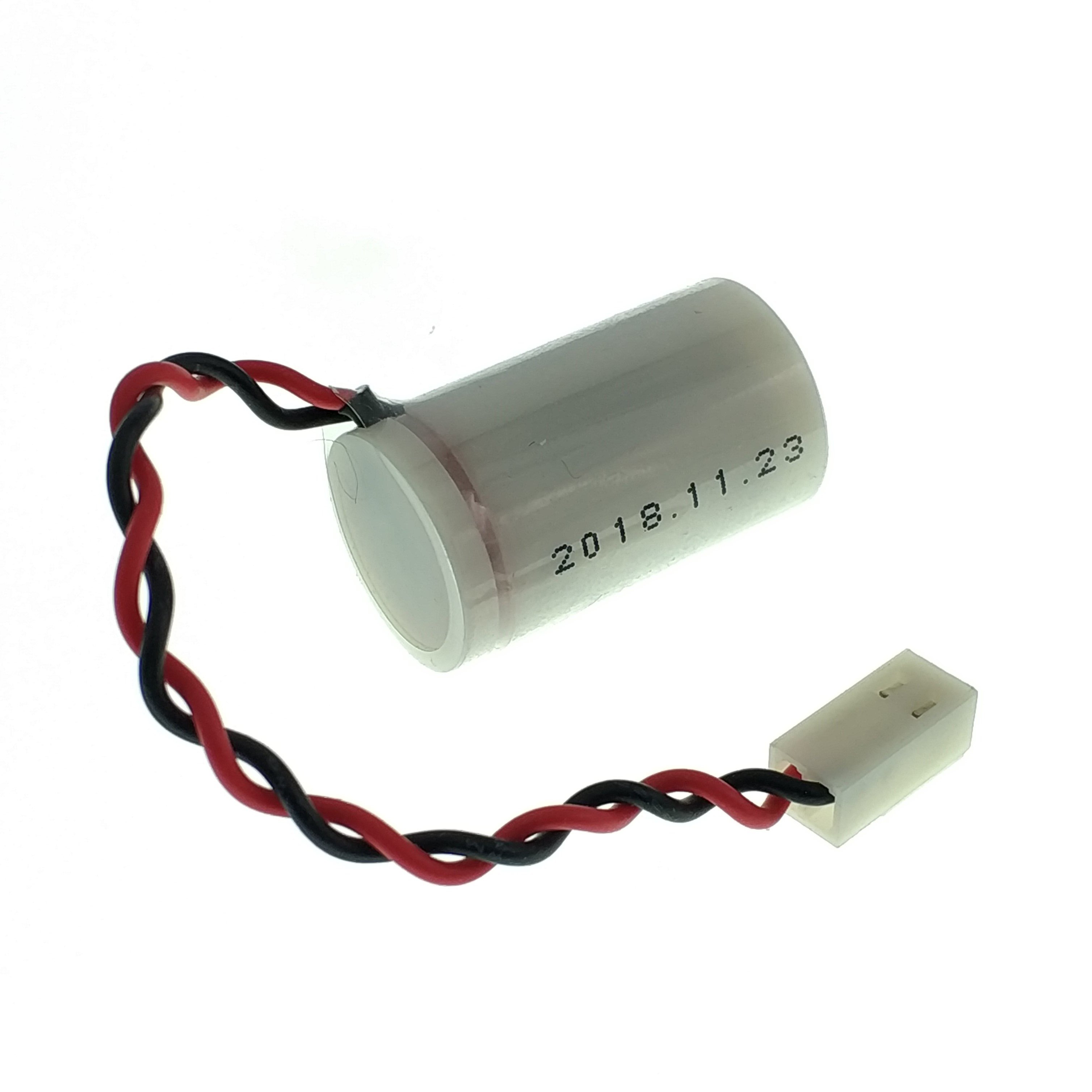 3.6V Lithium Li-SOCl2 1200mAh ER14250 1/2AA Size Cell High Capacity Battery For Machine Tools