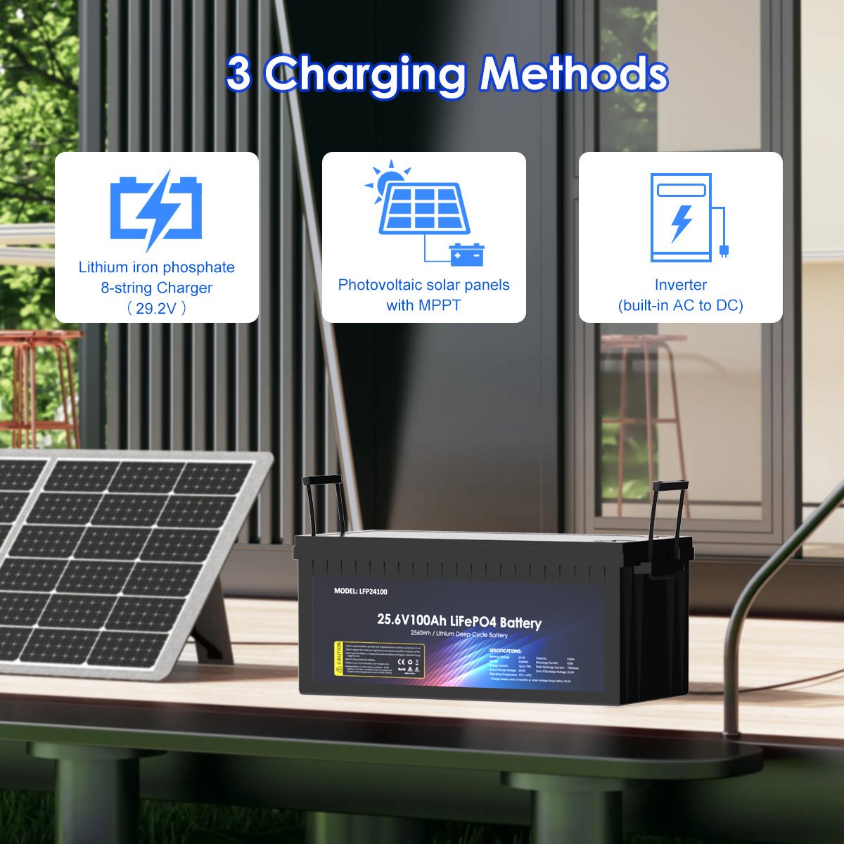 12.8v 25.6v Lithium Ion Battery 100Ah 2560wh Battery Packs For Rv 24volt Lifepo Battery 50ah 100ah 200ah 280ah