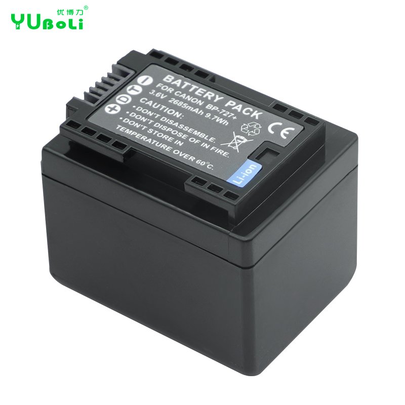 2685mAh BP-727 Camcorder Battery For Canon VIXIA HF HF R Digital Camera Battery