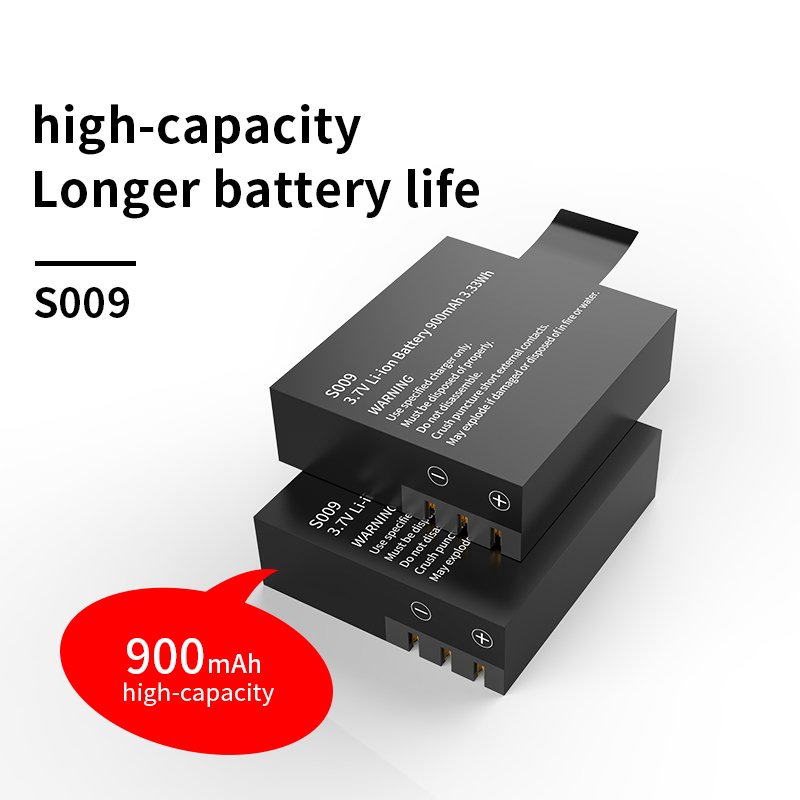 3.7V Digital Camera Battery Sports Camera 4K Series Sj4000-5000 Polymer Lithium Battery