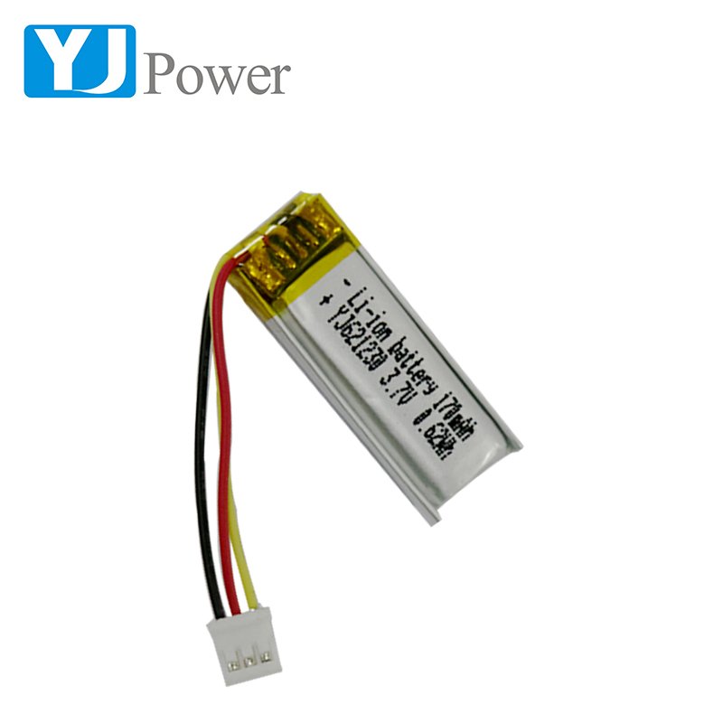 Small 3.7v 621230 170mAh lithium polymer battery for hair removal instruments